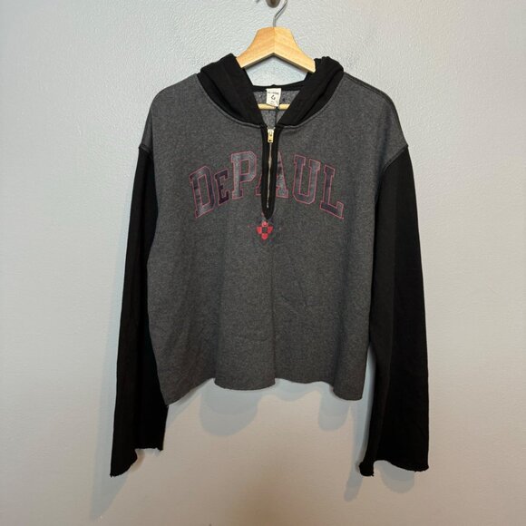 RE/DONE 90s upcycled hoodie sweatshirt DePaul Size M/L - Picture 1 of 7